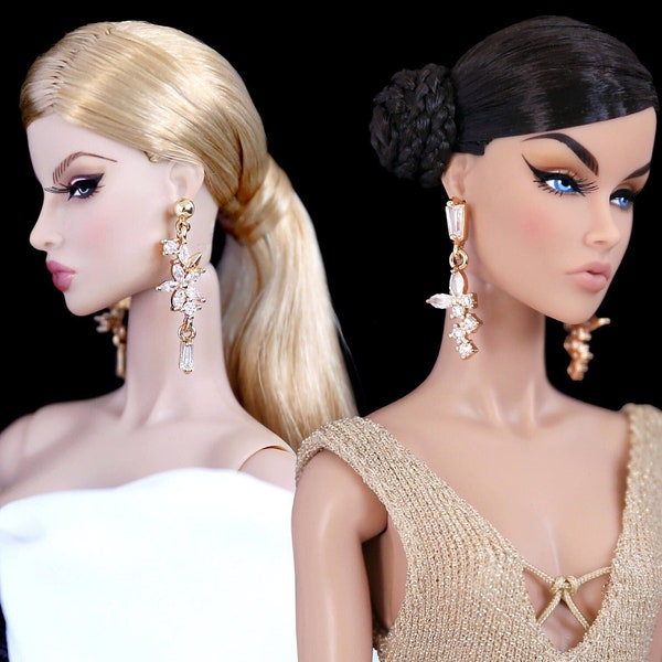 Flutter Bloom - Boucles d'oreilles pour poupées de 30 cm (30 cm) / Integrity Toys / Fashion Royalty / Nuface / Poppy Parker / Barbie