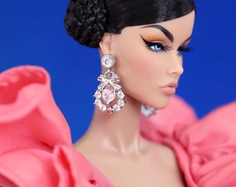 Ribboned Bliss - Doll Earrings for 12” & 16" dolls / Integrity Toys / Fashion Royalty / Nuface / Poppy Parker / Barbie / Silkstone / Tonner