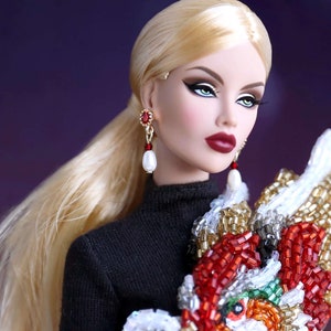 Pretty Pearls - Doll Earrings for 12” dolls / Integrity Toys / Fashion Royalty / Nuface / Poppy Parker / Muses doll