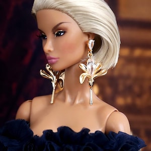 Floral Fiesta - Doll Earrings for 12” & 16&quot; dolls / Integrity Toys / Fashion Royalty / Nuface / Poppy Parker / Muses doll