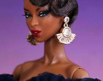 Fan Tastic- Doll Earrings for 12” & 16" dolls / Integrity Toys / Fashion Royalty / Nuface / Poppy Parker / Barbie / Silkstone / Tonner
