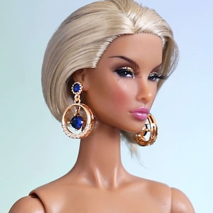 Midnight Sky - Doll Earrings for 12” dolls / Integrity Toys / Fashion Royalty / Nuface / Poppy Parker / Muses doll