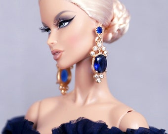 Precious Pendants - Doll Earrings for 12” dolls / Integrity Toys / Fashion Royalty / Nuface / Poppy Parker / Barbie / Silkstone