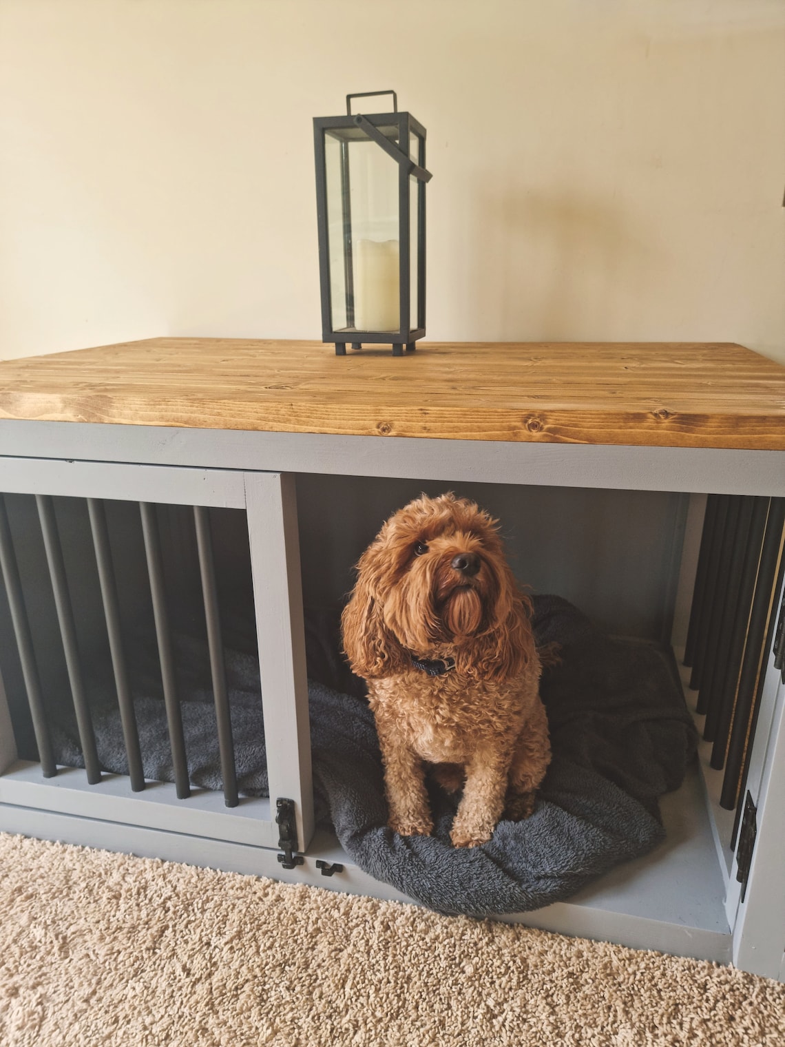 Curated visual reference: Picture Idea: Wooden Dog Crate And Dog Crate Furniture
