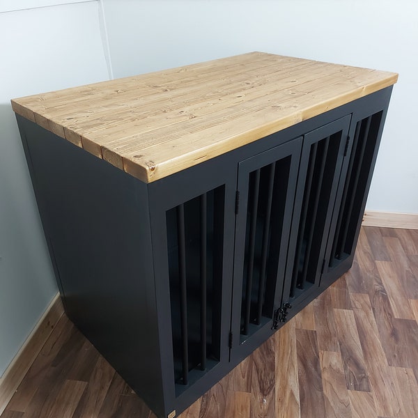 Indoor Dog Kennel, Wooden Dog Crate and Dog Crate Furniture