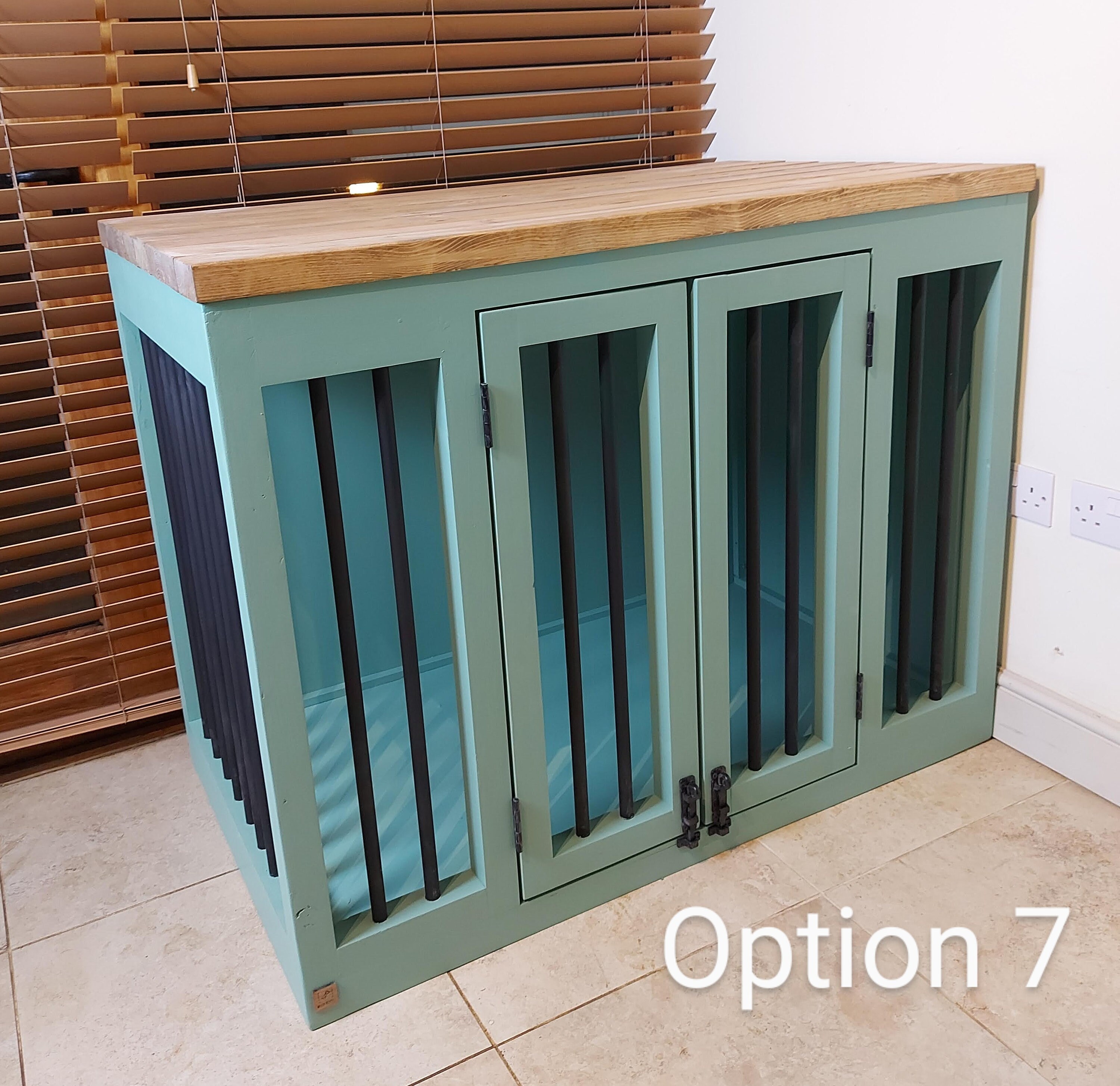 Handmade Wooden Dog Crate Dog Crate Furniture - Etsy UK