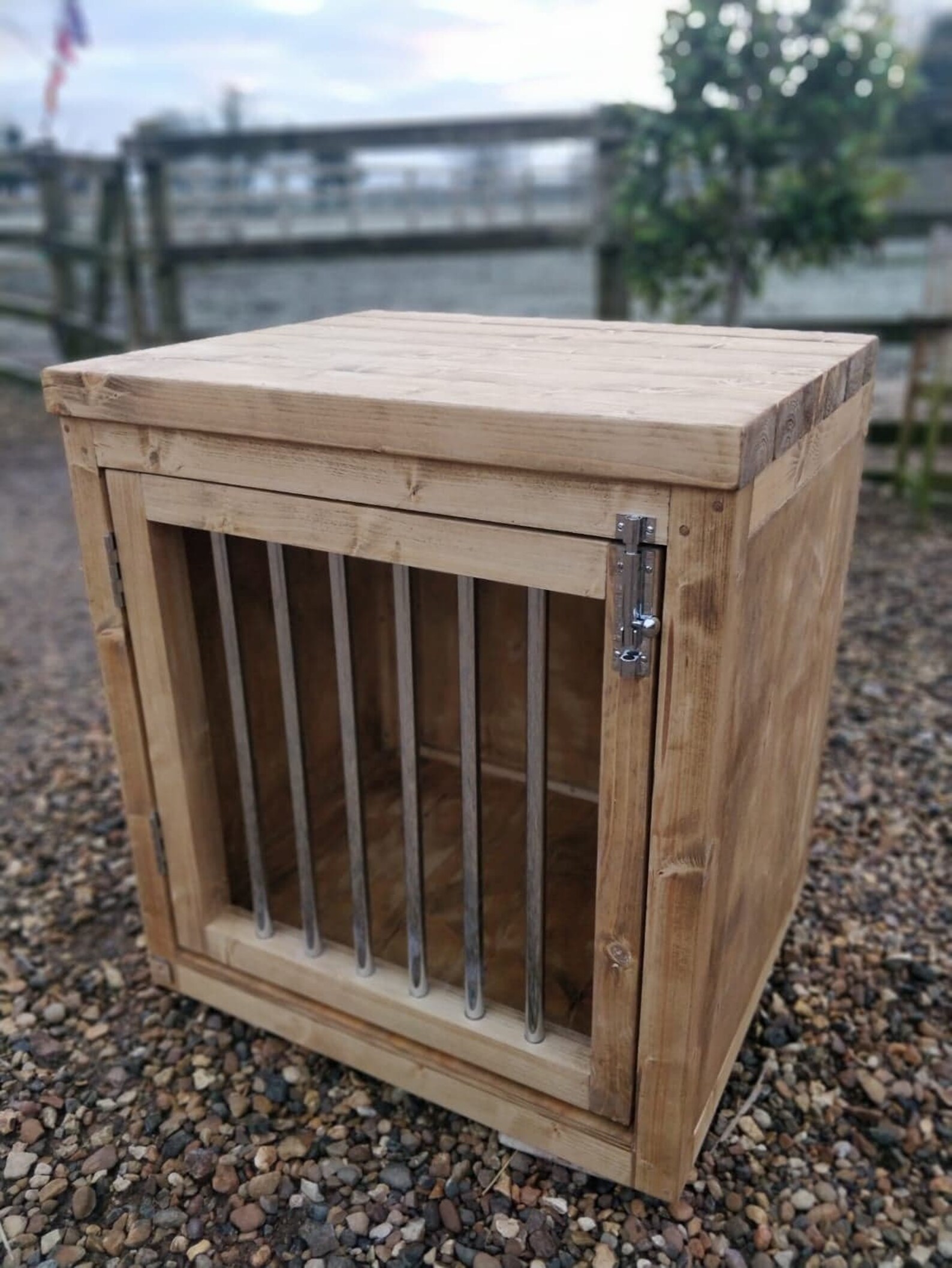Farmhouse Wooden Dog Crate and Dog Crate Furniture Etsy UK
