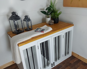 Handmade Wooden Dog Crate, Dog Crate Furniture