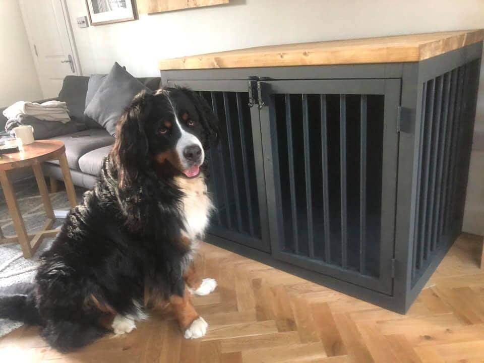 Handmade Bespoke Wooden Dog Crates and Dog Crate Furniture Etsy UK