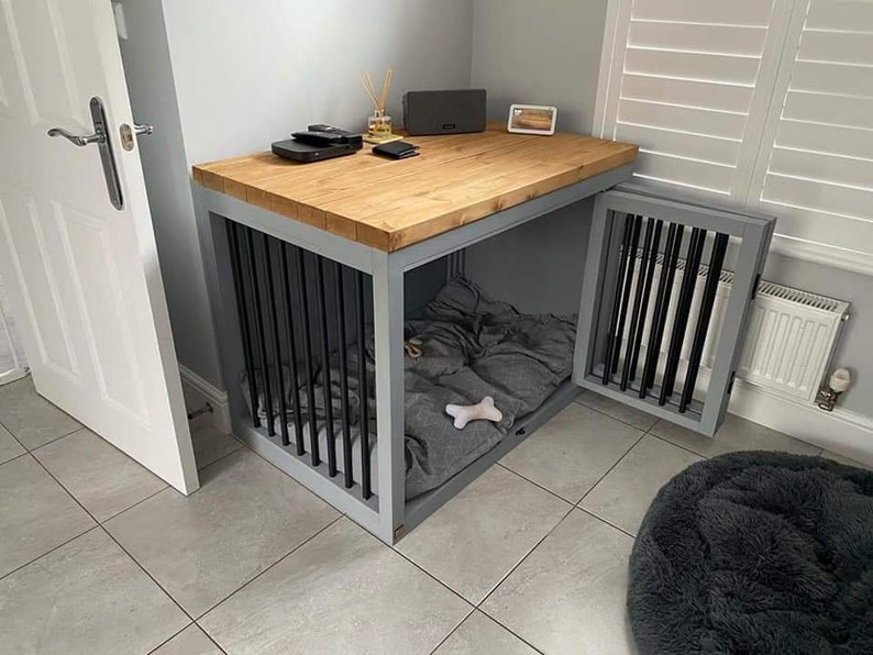 Handmade Wooden Dog Crate Dog Crate Furniture Etsy UK