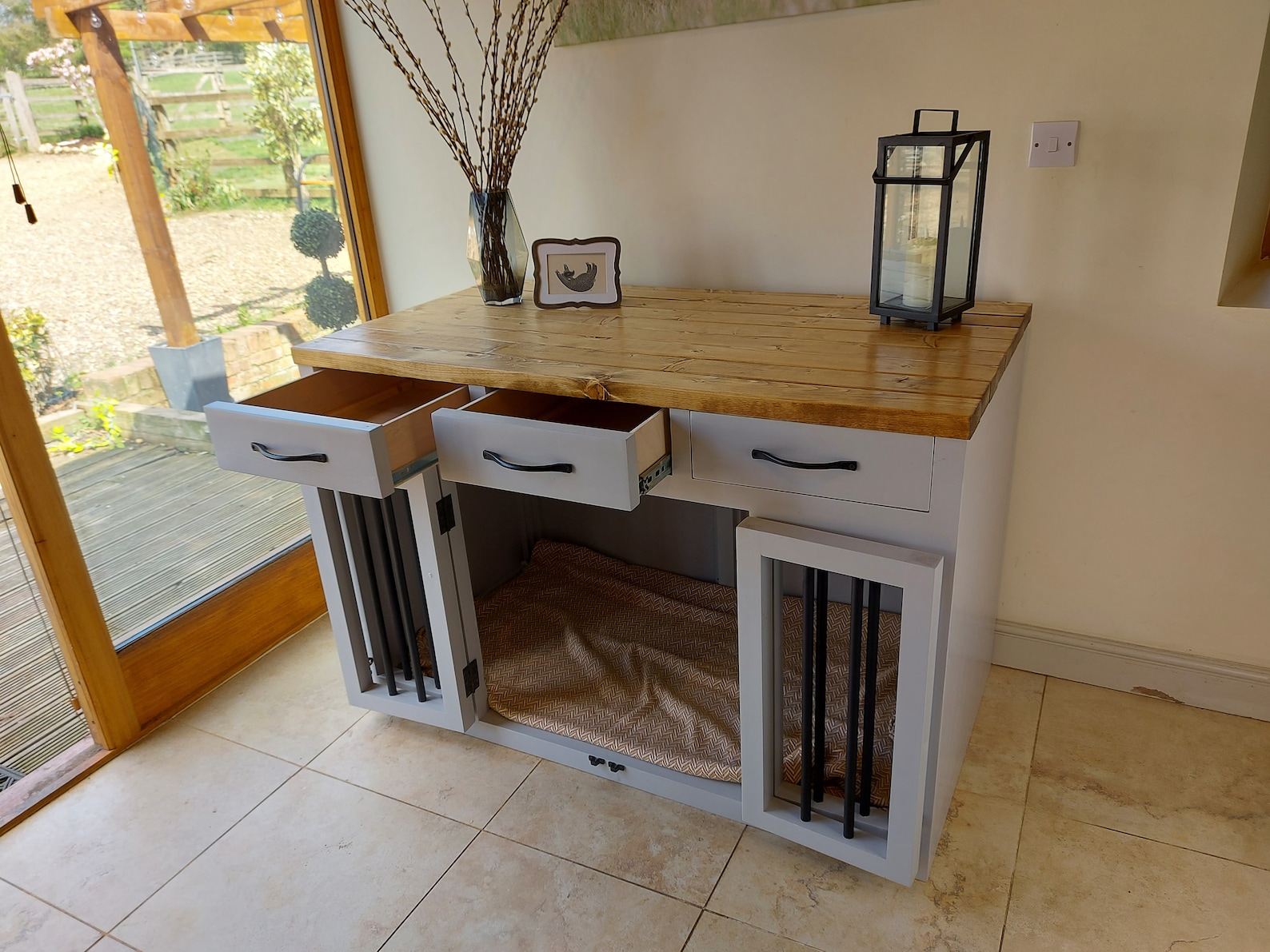 Wooden Handmade Dog Crates With Drawers or Storage Etsy UK