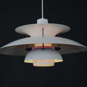 The real Danish stuff - PH5 pendant - original white color - Louis Poulsen - Poul Henningsen - Denmark 1970