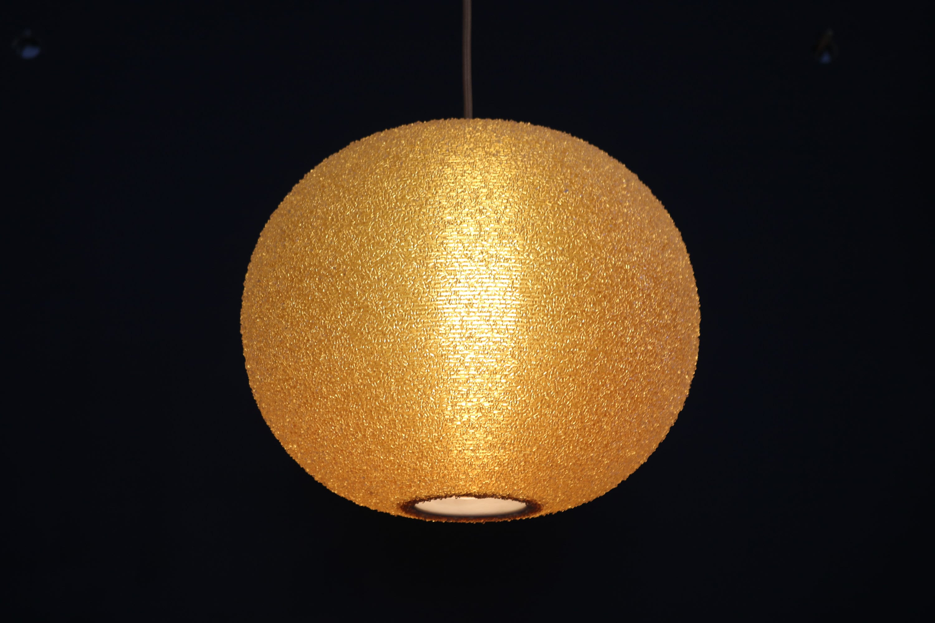 オレンジのロータフレックスボールランプ - ミッドセンチュリーモダン