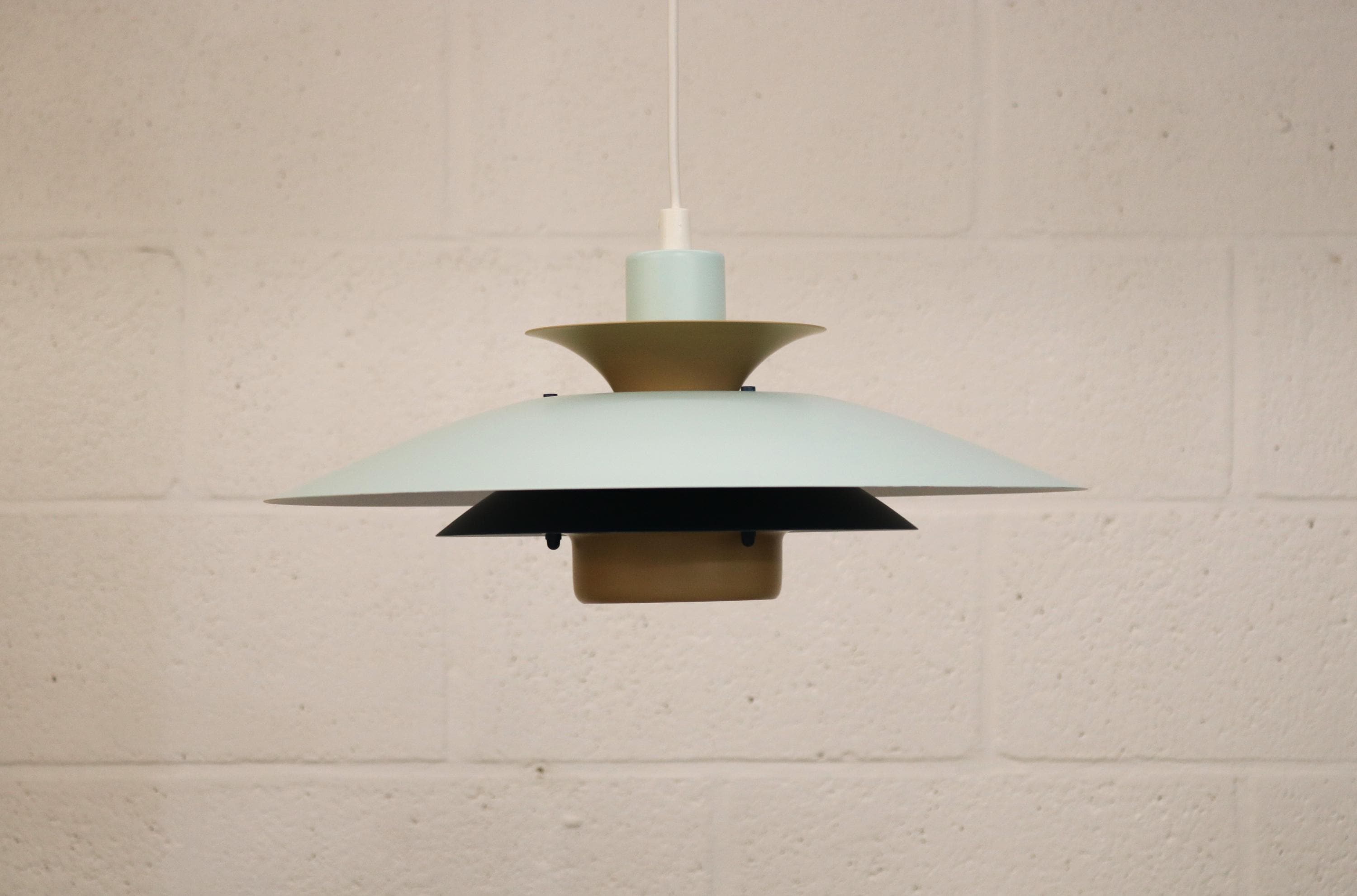 Vintage Jeka Metaltryk Volga Lamp: Full Restored - Danish Modern