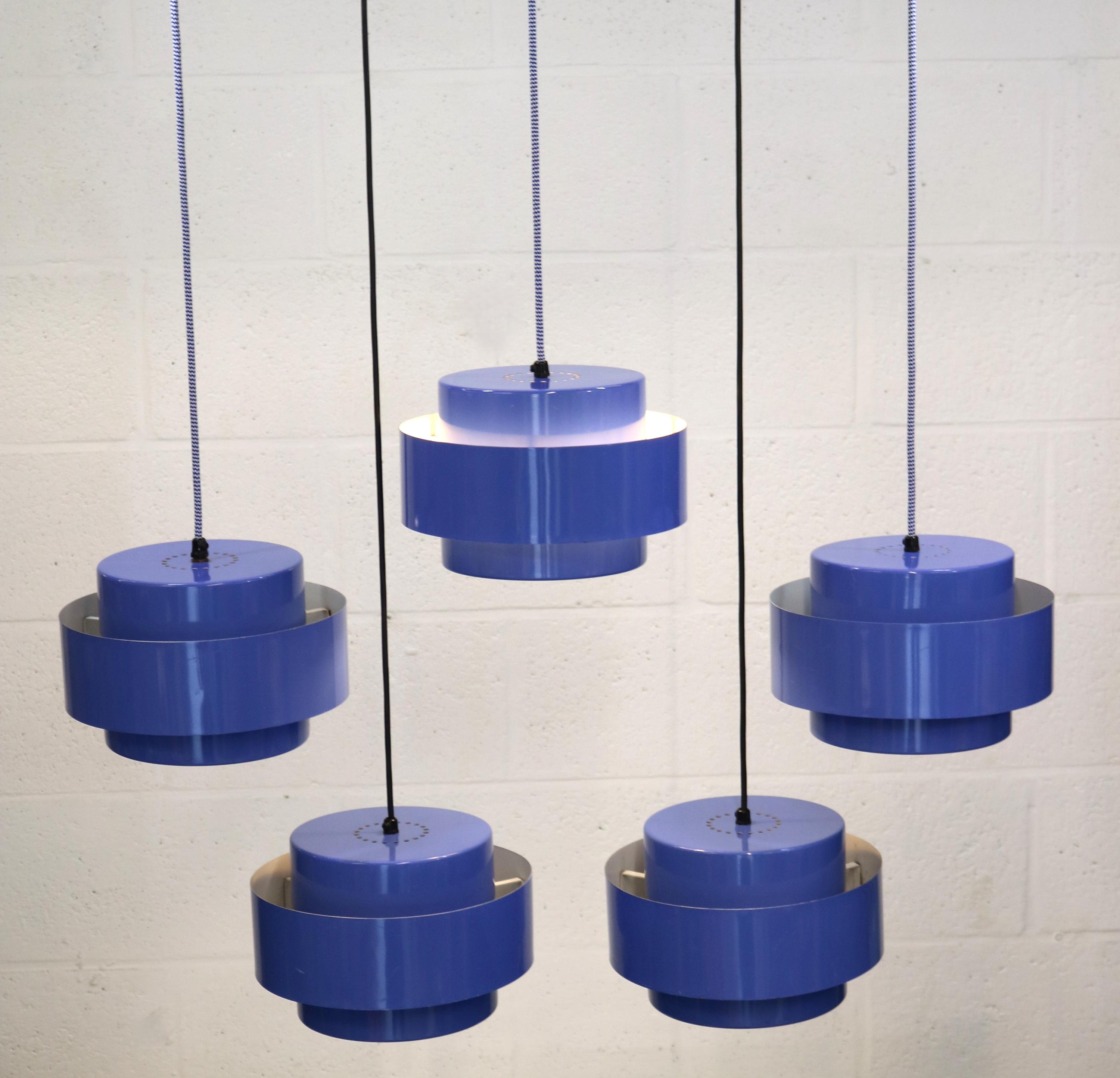 Iconic Blue Jo Hammerborg Vintage Lamp | Fog & Morup | Model Juno