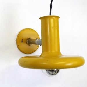 Top Design Fog & Morup Yellow Wall Lamp - Model Optima 5 - Designed By Hans Due