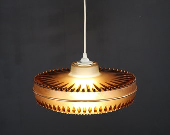 Geweldige retro lamp in bijzonder bruin plastic - Massive Belgium - 1970