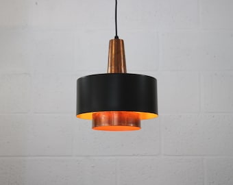 Plafonnier d'appoint moderne en cuivre, Danemark - Style années 60