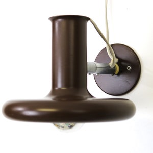 Top Design Fog & Morup Dark Brown Wall Lamp - Model Optima 5 - Designed By Hans Due