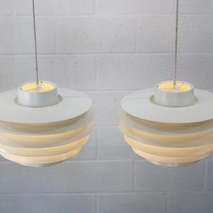 XL White Verona Lamp by Svend Middelboe - 1980s Scandinavian Design