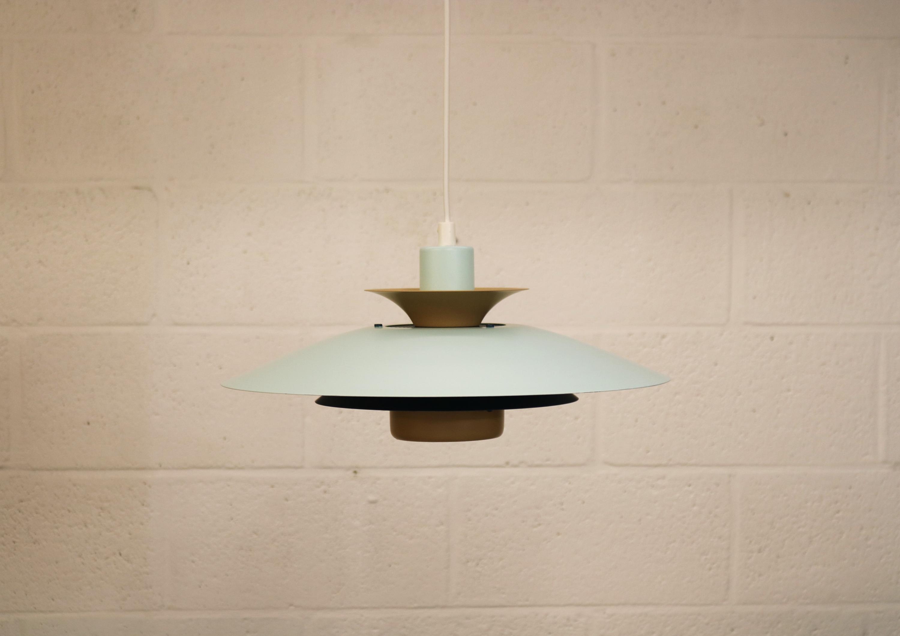 Vintage Jeka Metaltryk Volga Lamp: Full Restored - Danish Modern