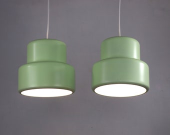 LAMPADE JO HAMMERBORG verde menta di ottima qualità / Fog & Morup / Modello Mini Poker / Pendel dal design danese / Lampada anni '60 / Design scandinavo