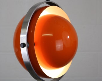 Rare vintage Moonlight space age ceiling lamp by Buch & Jørgensen for Quality Systems, Denmark 1963.