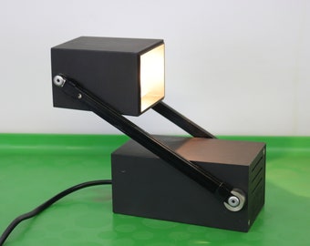 Cool space age table or wall lamp by Louis Poulsen - LampPetit in black color - 1970 Denmark