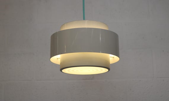Original Grey White Jo Hammerborg Vintage Lamp | Fog & Morup