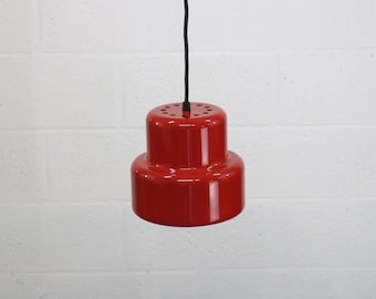 Rode Jo Hammerborg minipokerlamp: Deense moderne hanglamp uit de jaren 60