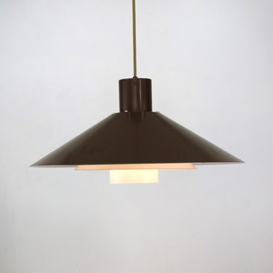 THE NORDISK SOLAR lamp  | Model Trapez | Brown Danish Top Design  | Scandinavian design | Mid Century Modern