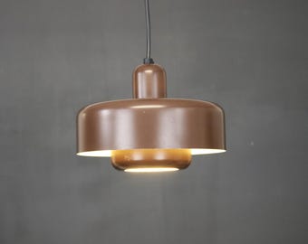 Vitrika Gogo-lamp: Deense moderne chocoladebruine hanglamp uit de jaren 70
