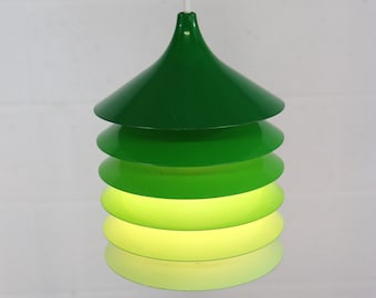 Mooie originele groene IKEA lamp - model Duett type T202 - ontworpen door Bent Gantzel Boysen - 1980 *** Scandinavische verlichting