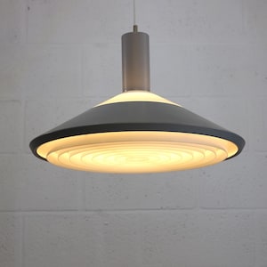 Louis Poulsen Pendant Light: Grey Scandinavian Mid-Century Modern Lamp