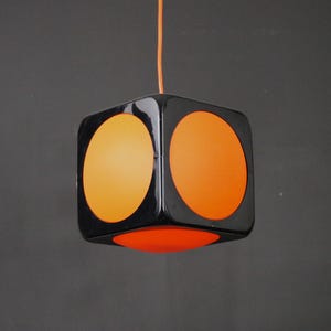 Vintage Poker Dice Lamp by Uffe Schioler for Hoyrup - 1970s Space Age Lighting