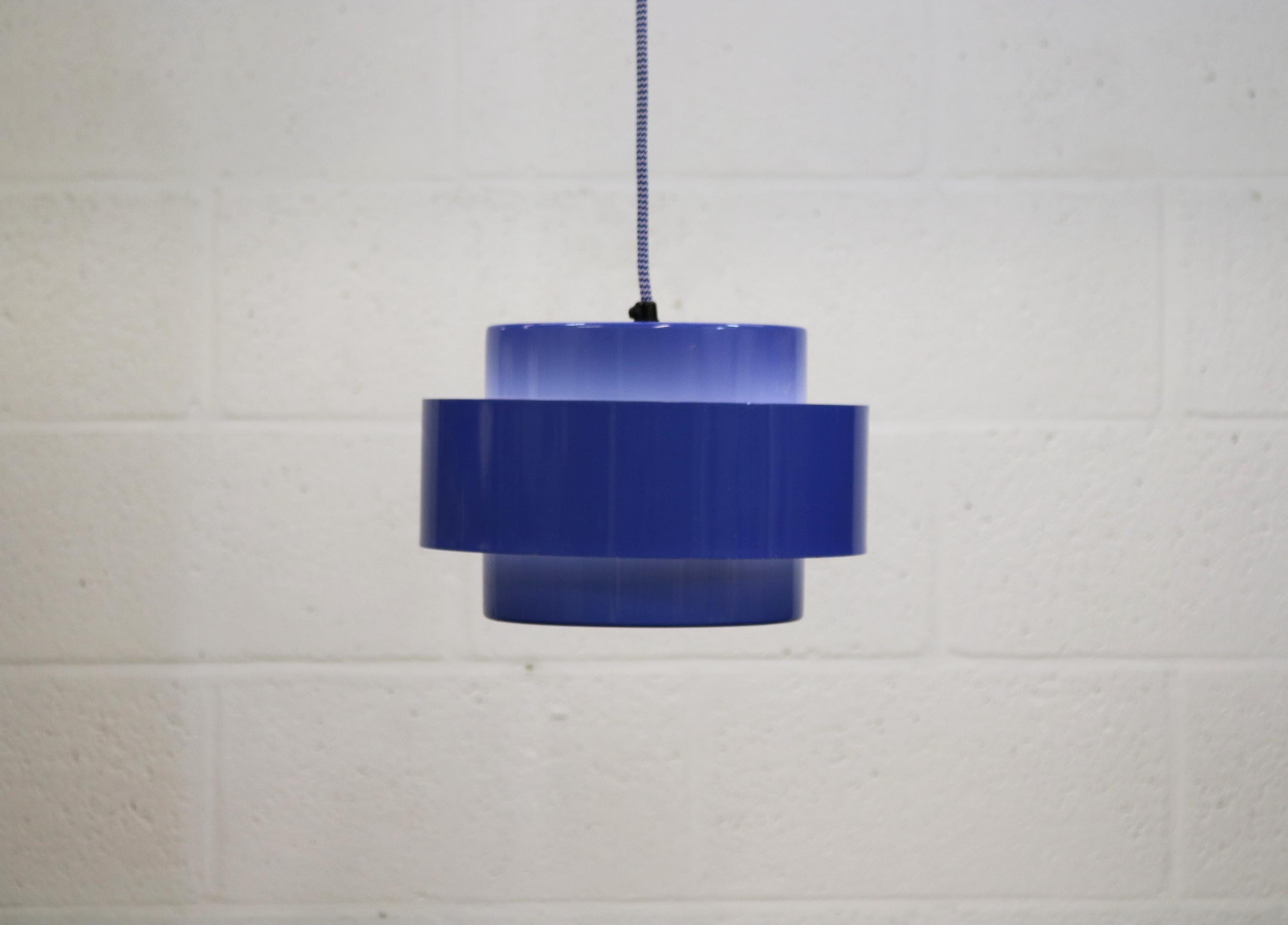 Iconic Blue Jo Hammerborg Vintage Lamp | Fog & Morup | Model Juno
