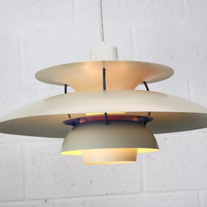 The real Danish stuff - PH5 pendant - original white color  - Louis Poulsen - Poul Henningsen - Denmark 1970