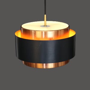 LÁMPARA icónica JO HAMMERBORG / Fog & Morup / Modelo Saturn / Lámpara danesa de diseño superior / Lámpara de los años 70 / Diseño escandinavo
