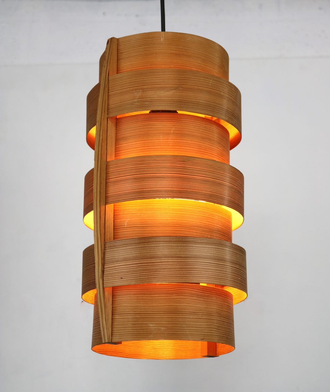 Iconic Hans Agne Jakobsson Pendant Light in Pine Veneer