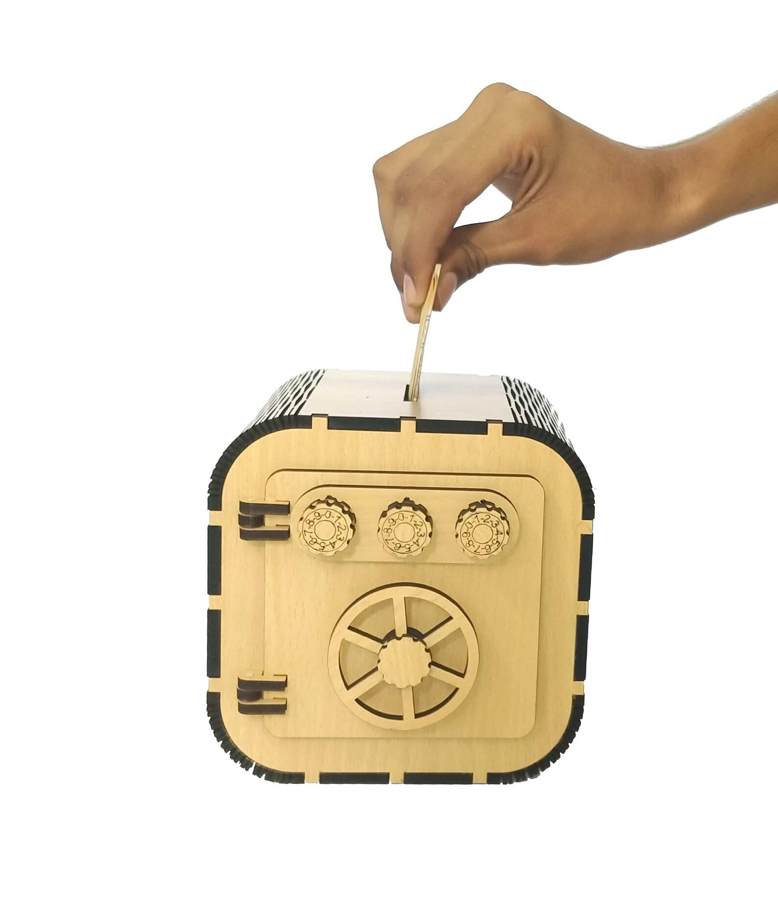 Wooden Locker Piggy Banksavings Bank Hut Shape Gift for Kids Etsy