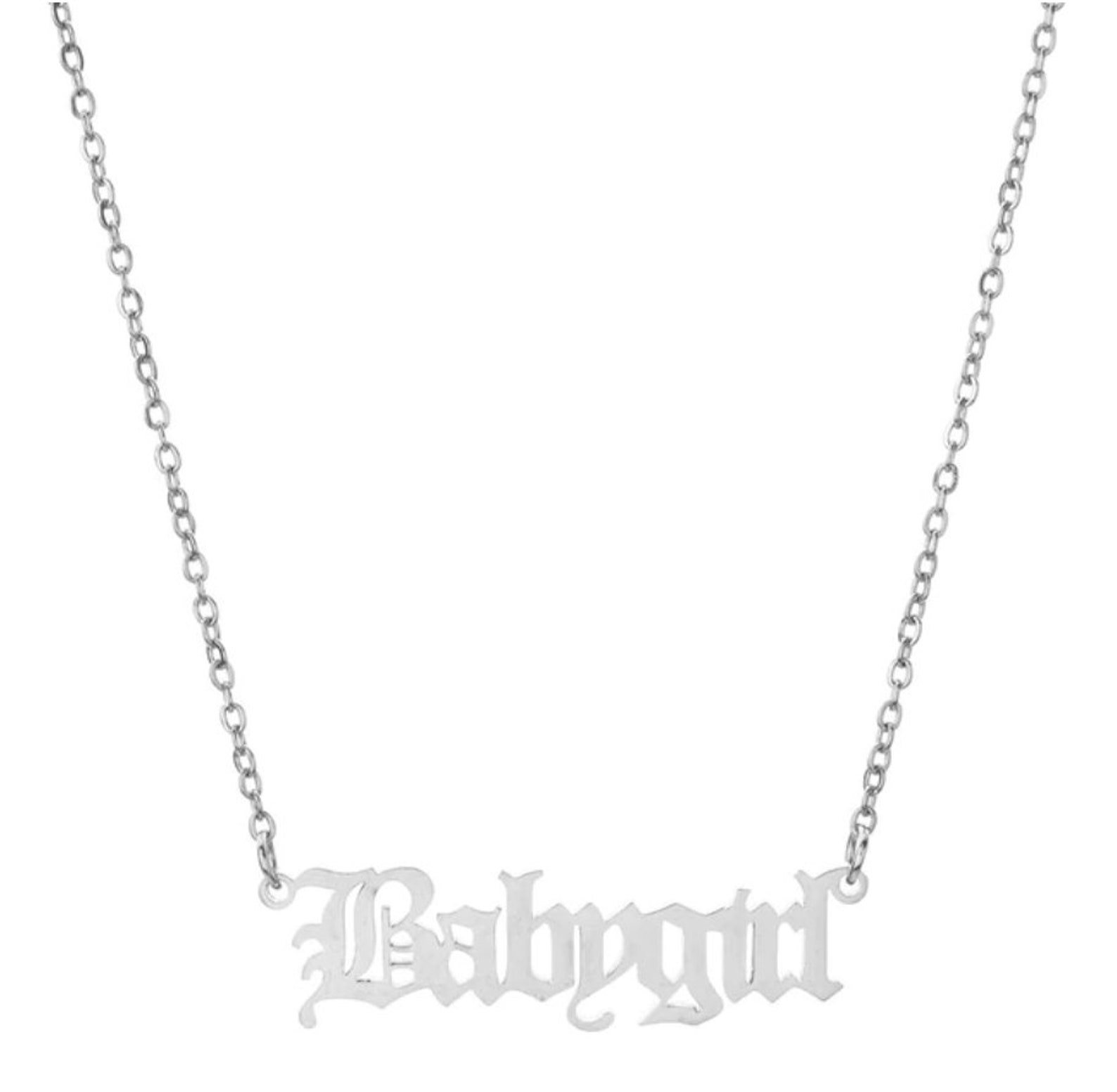 Baby Mädchen Halskette Gold und Silber Anhänger. Kette Etsy.de