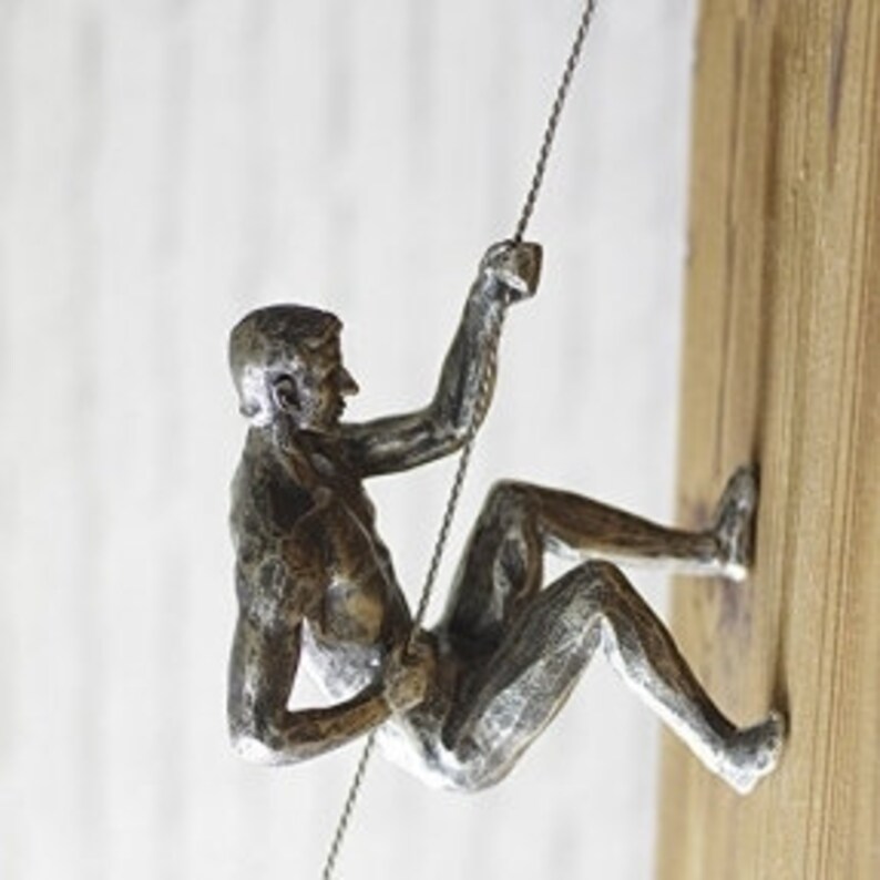 1PCSClimbing man Climbing sculpture Wall sculpture Wall Etsy