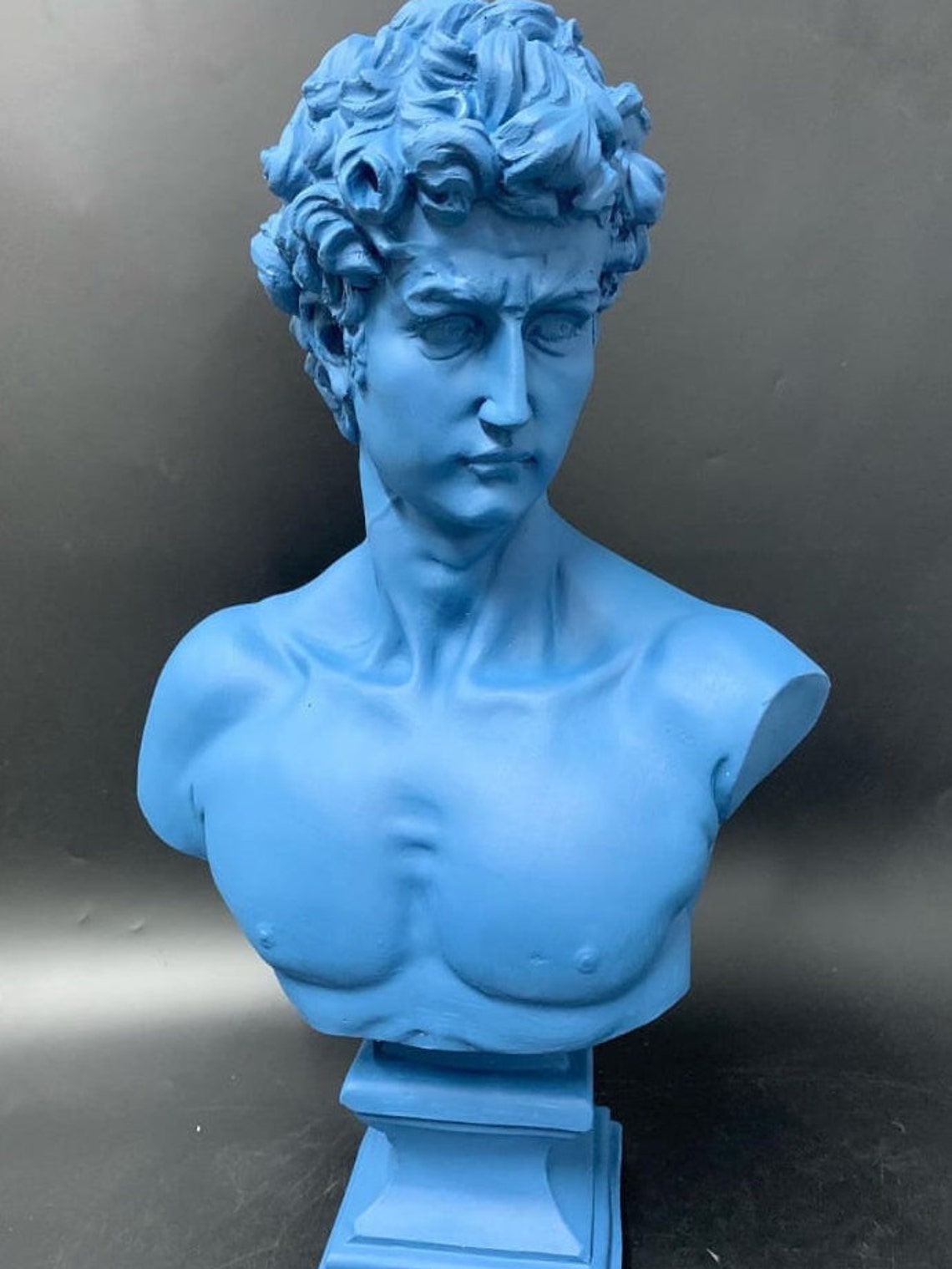 Gran escultura de David Estatua de David Busto Busto Etsy