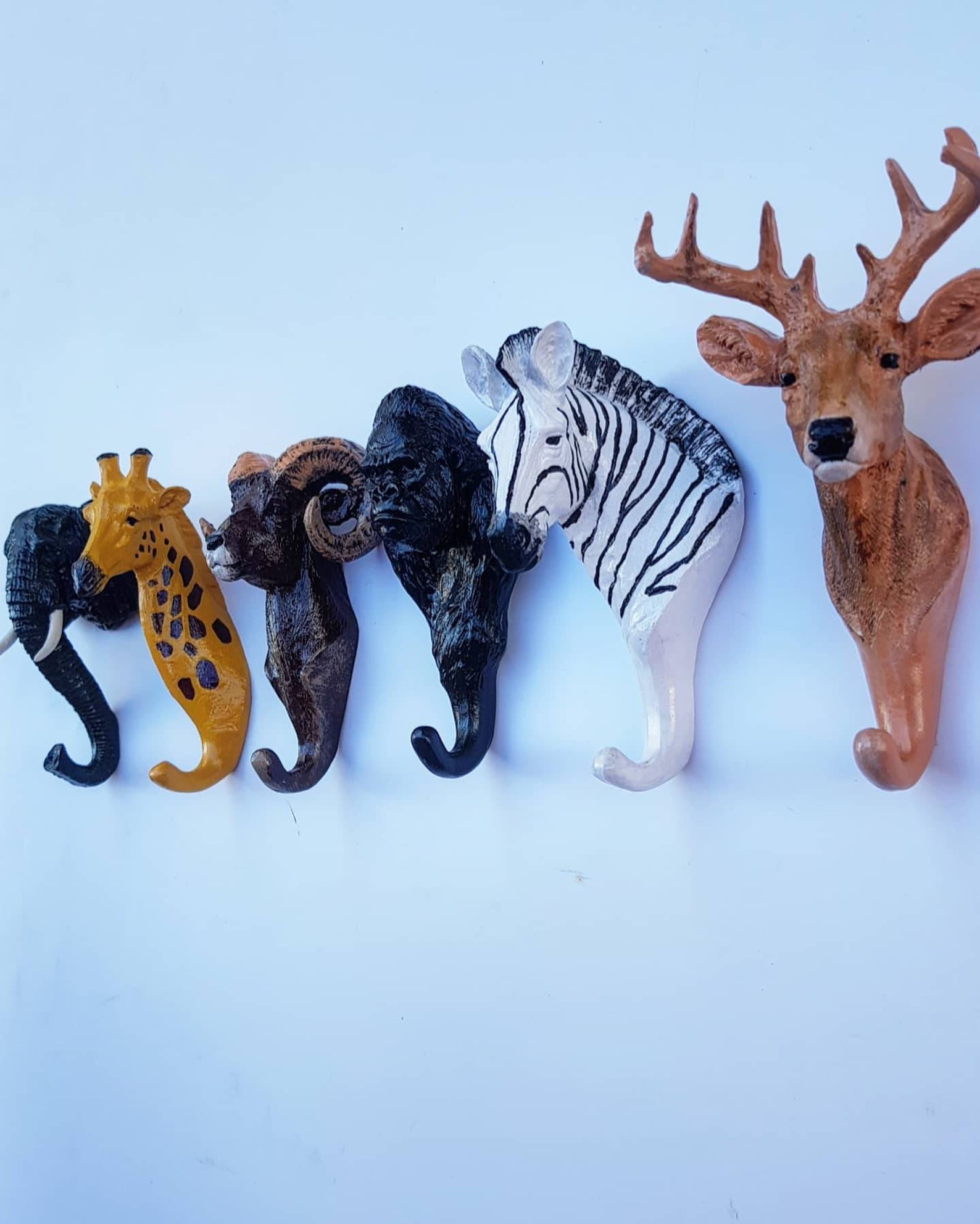 Elephant Head Hanger Wall Hook Creative Animal Shaped Wall Etsy