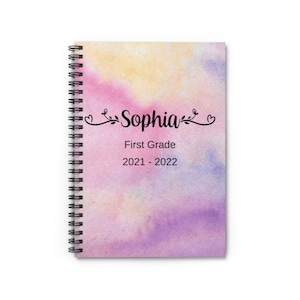 Back to school notebook personalized gift image 2