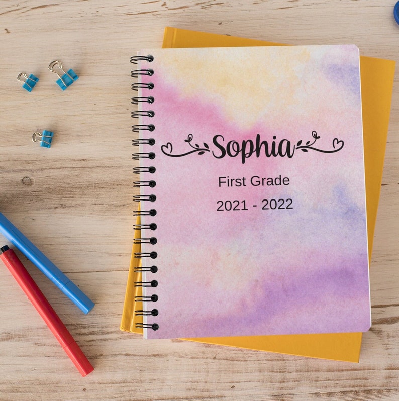 Back to school notebook personalized gift image 1