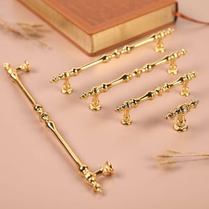 Gold Cabinet Handles: Kitchen & Dresser Drawer Pulls