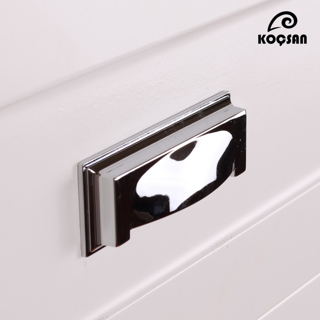 Retro Chrome Handles, Hardware, Dresser Pulls, Drawer