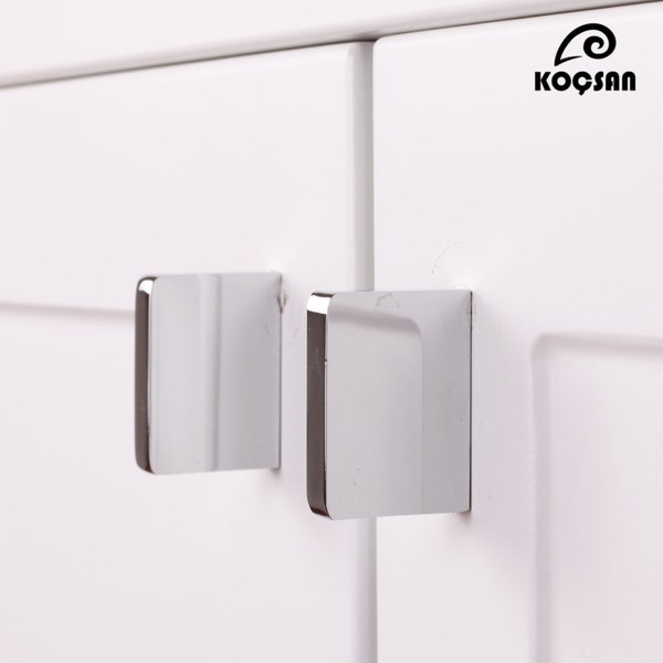 Modern Chrome Cabinet Pulls, Cabinet Hardware, Drasser Pulls, Drawer Knobs, Furniture Handles