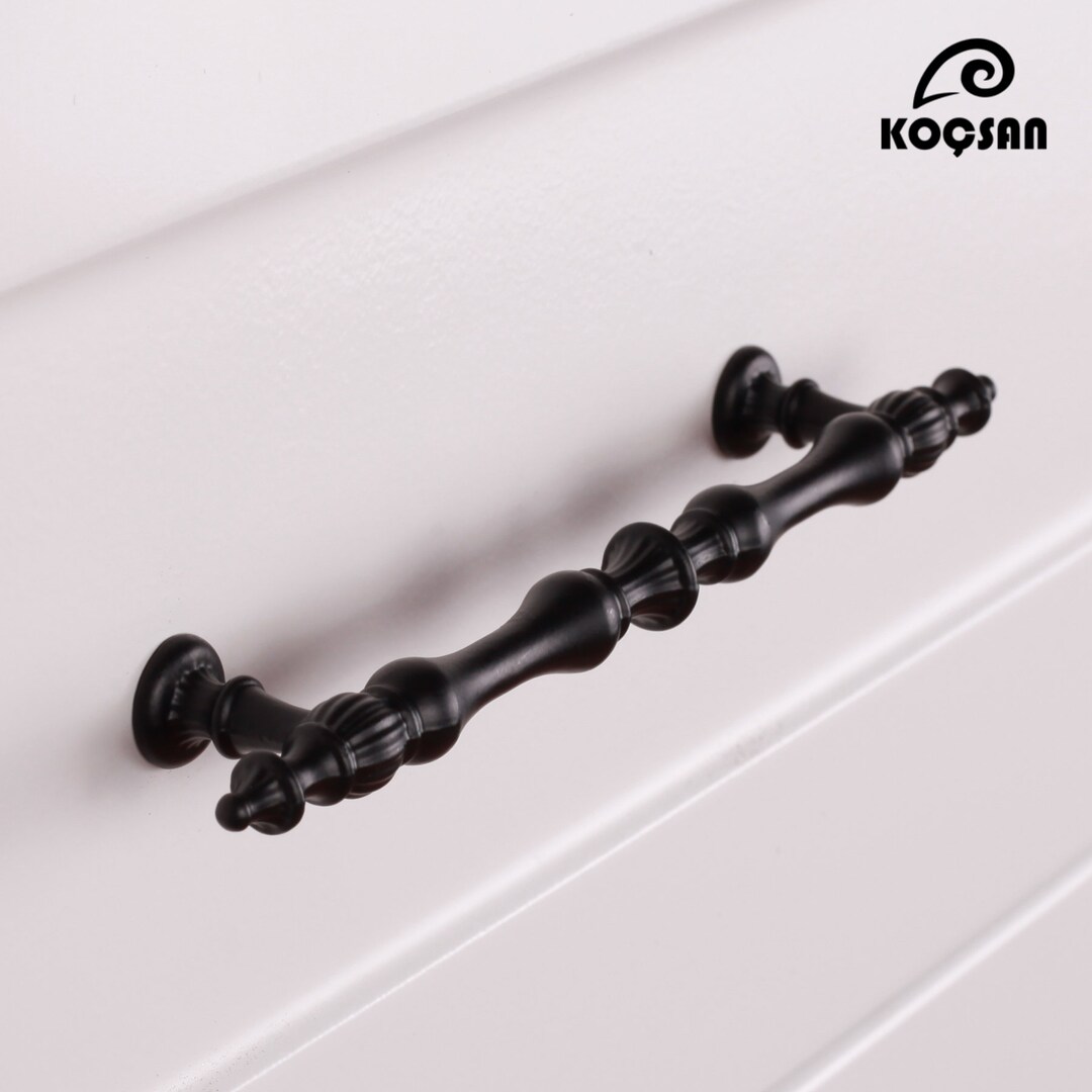 Classic Black Cabinet Handles, Cabinet Hardware, Dresser Pulls, Drawer ...